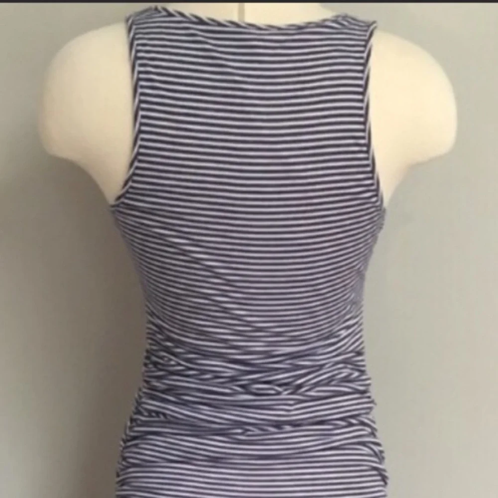 Victoria’s Secret Striped Form-Fitting Ruched Sleeveless Maxi Tank Summe… - Picture 6 of 14